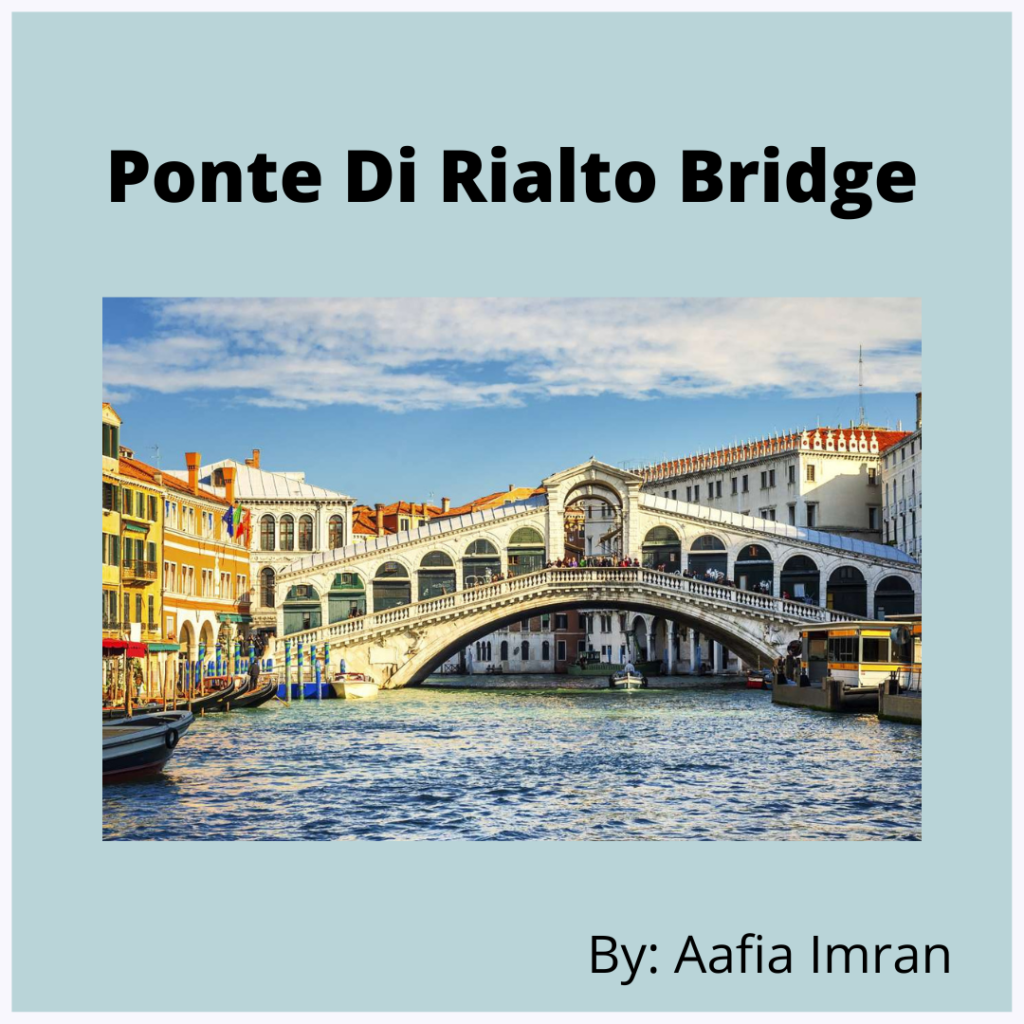 Beauty of Ponte Di Rialto Bridge in Venice attract tourist
